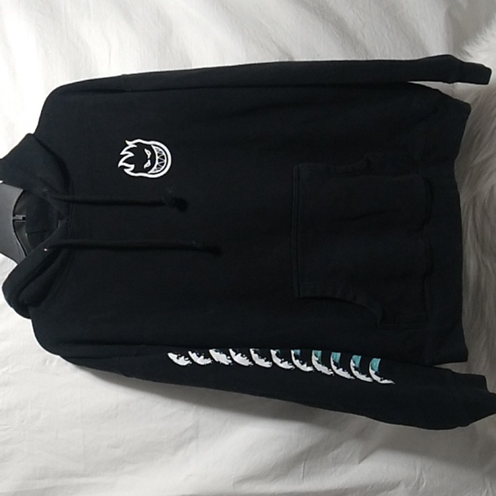(X-57) SALE! Spitfire 90's Skater Distressed Hoodie Sz.L